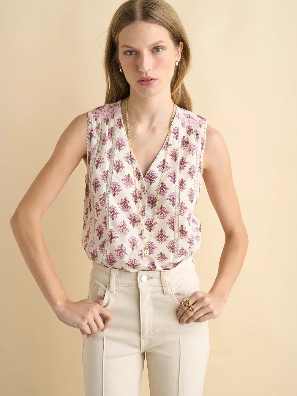 Sonmer Texas blouse pink